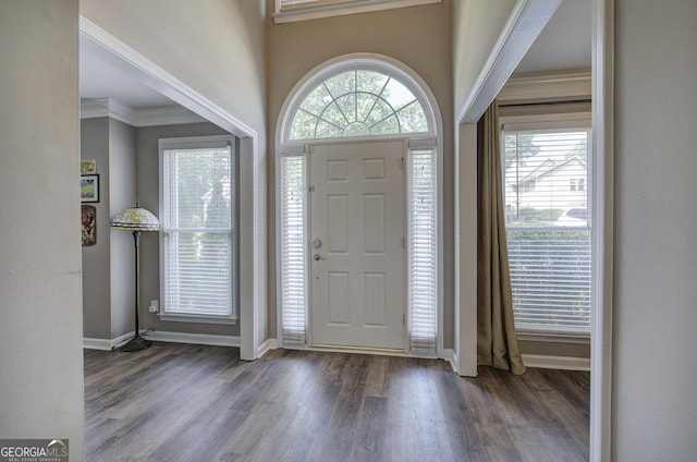 3186 Sail Winds Dr NW, Acworth, GA 30101 - entryway featuring wood finished floors and baseboards