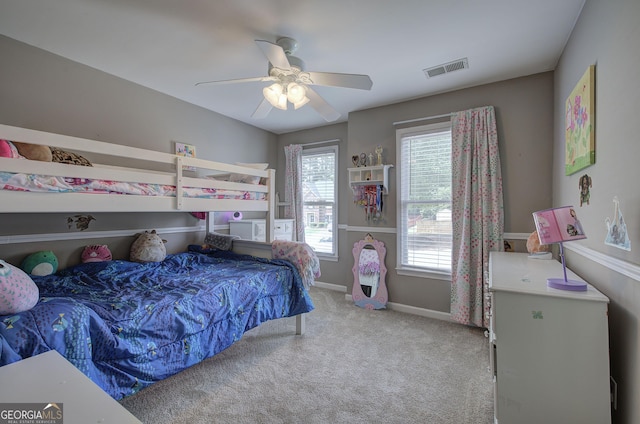 3186 Sail Winds Dr NW, Acworth, GA 30101 - bedroom featuring carpet flooring and a ceiling fan