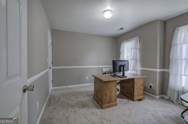 3186 Sail Winds Dr NW, Acworth, GA 30101 - unfurnished office with carpet floors, baseboards, and visible vents