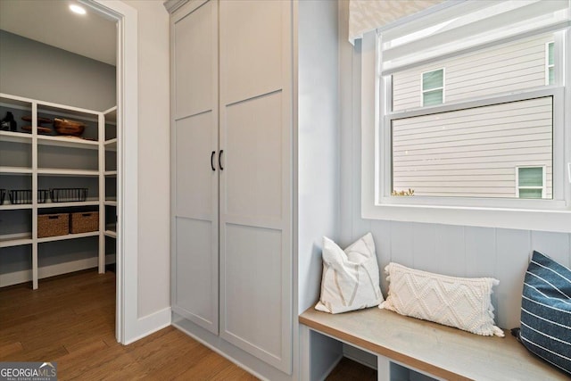 3525 Brynhurst Dr, Cumming, GA 30028 - mudroom with wood finished floors