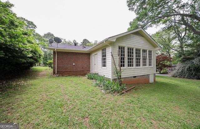 120 Hunt Rd, Athens, GA 30606 - back of property with a yard and crawl space