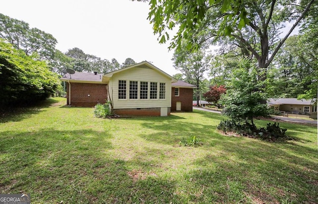 120 Hunt Rd, Athens, GA 30606 - back of house with a lawn, crawl space, and brick siding