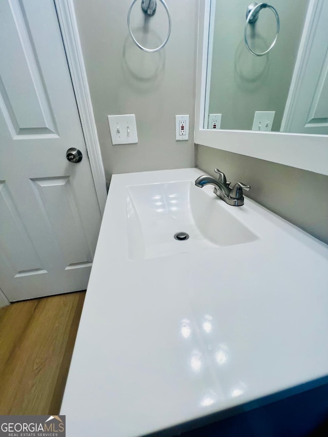 2502 Barge Rd SW, Atlanta, GA 30331 - bathroom featuring vanity and wood finished floors