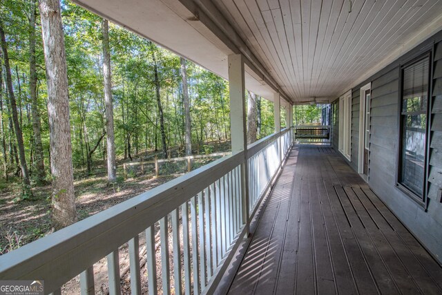 view of wooden terrace