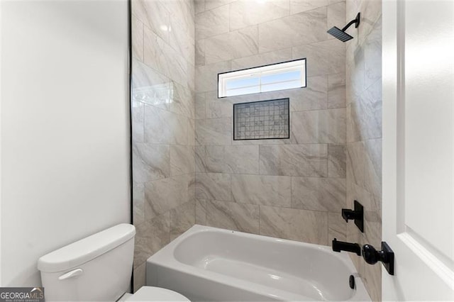 346 Chandler Ct, Alto, GA 30510 - bathroom with washtub / shower combination and toilet