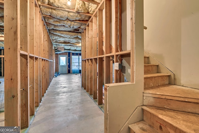 view of basement