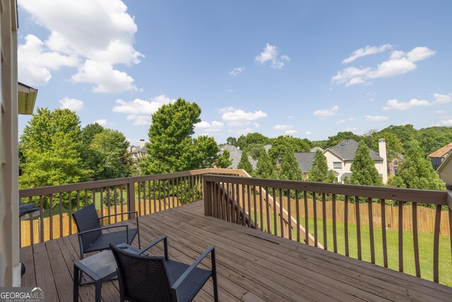 1584 Heartland Path, Hoschton, GA 30548 - deck with a residential view