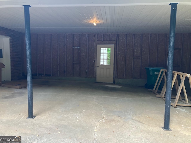 view of basement