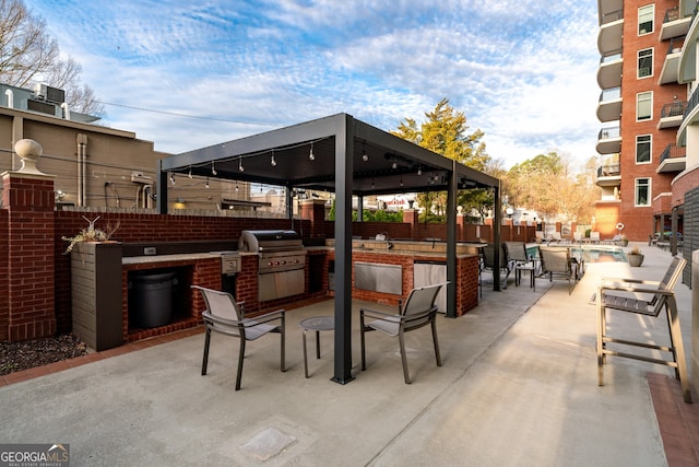 3820 Roswell Rd NE Unit 705, Atlanta, GA 30342 - view of patio featuring a gazebo