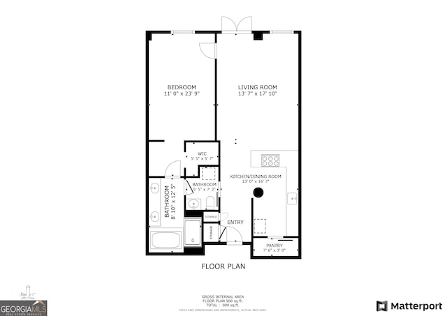 3820 Roswell Rd NE Unit 705, Atlanta, GA 30342 - floor plan / room layout