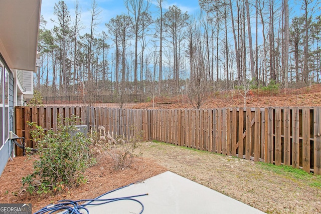 view of patio / terrace featuring a fenced backyard
