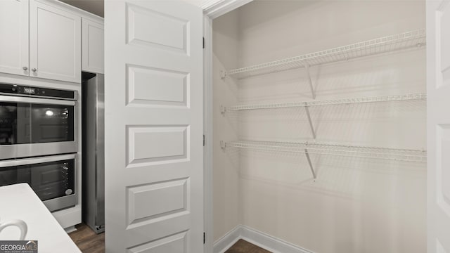 view of storage area