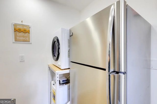 1418 2nd Ave, Macon, GA 31201 - kitchen featuring freestanding refrigerator