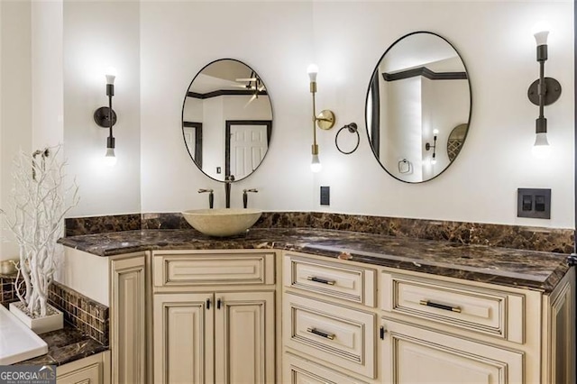 bathroom with vanity