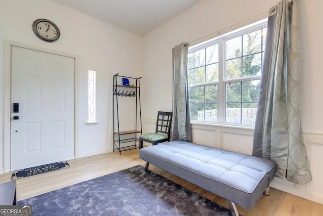 bedroom with wood finished floors