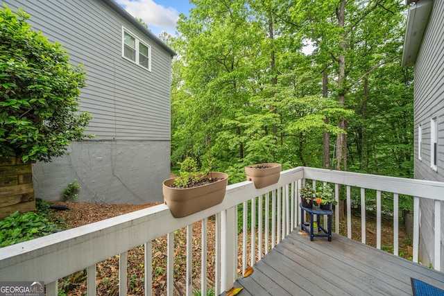 view of wooden terrace