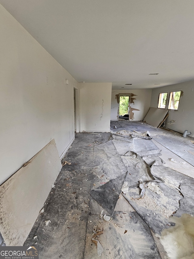 view of unfurnished living room