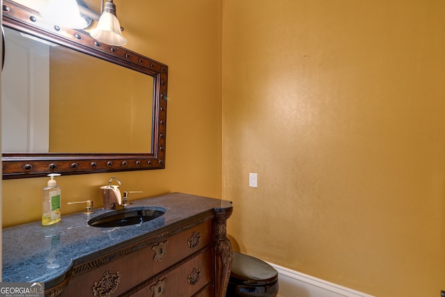 bathroom featuring vanity