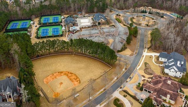 birds eye view of property