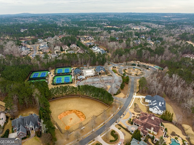 birds eye view of property