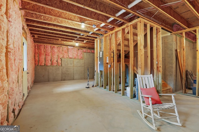 view of basement