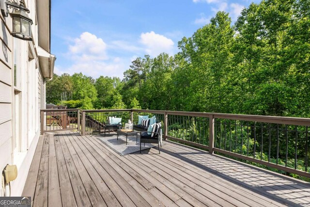 12892 Waterside Dr, Milton, GA 30004 - deck with an outdoor hangout area