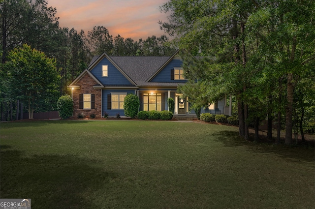 68 Timber Creek Estates Dr, Sharpsburg, GA 30277 - craftsman house with a lawn