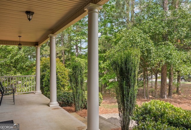 68 Timber Creek Estates Dr, Sharpsburg, GA 30277 - view of patio / terrace with covered porch