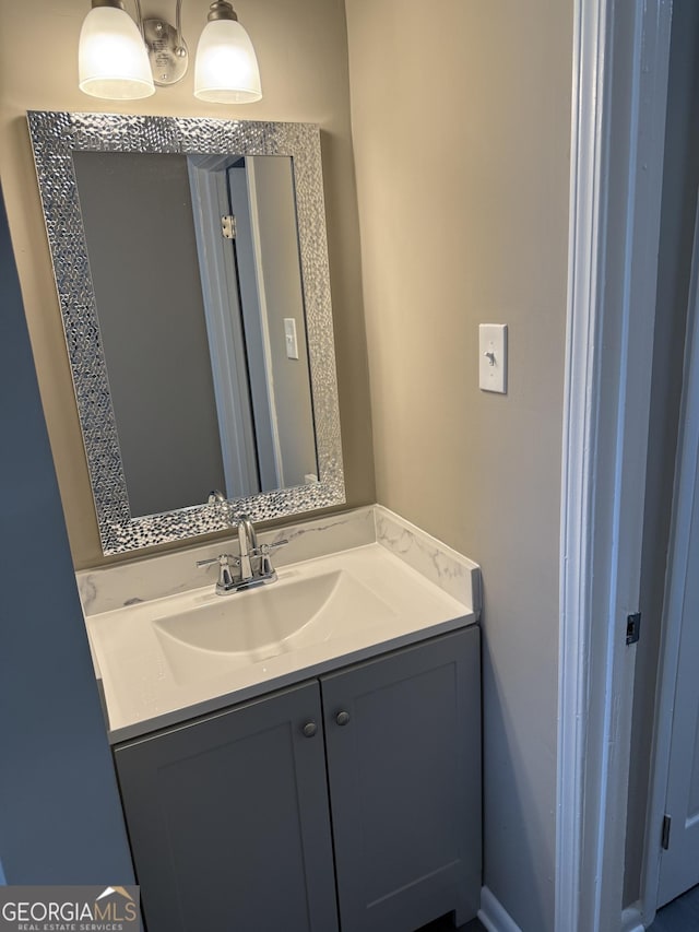 bathroom featuring vanity