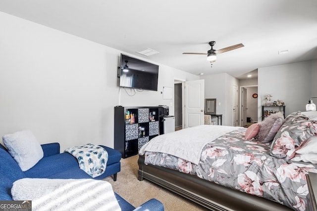 400 Toronto Cir, Hampton, GA 30228 - carpeted bedroom with a closet and a ceiling fan