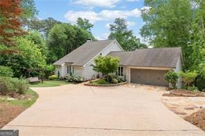 8190 Old Mill Dr, Gainesville, GA 30506 - view of front facade with driveway and an attached garage