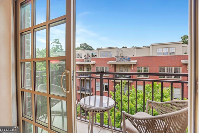 view of balcony