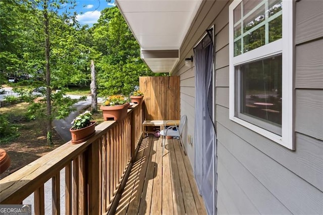 1365 Memorial Dr SE Unit # 12, Atlanta, GA 30317 - wooden deck with view of scattered trees