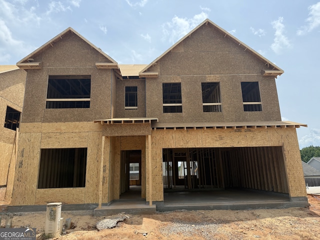 property in mid-construction featuring stucco siding and a garage