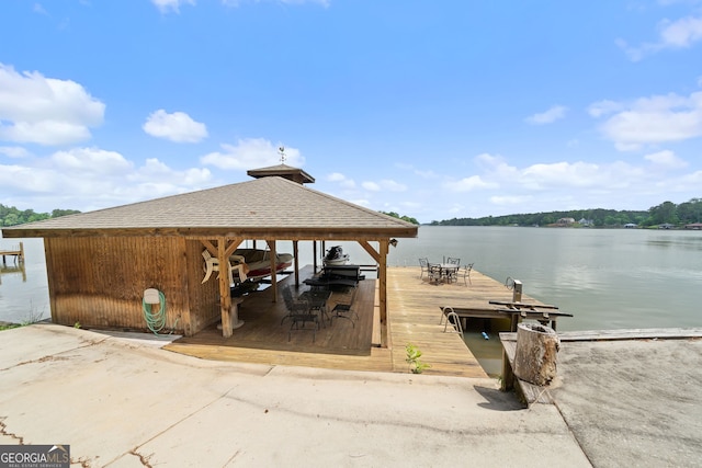 945 Sandy Run Dr, Sparta, GA 31087 - view of dock featuring a water view