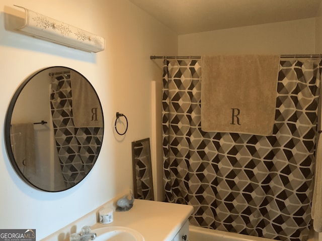 full bathroom with vanity