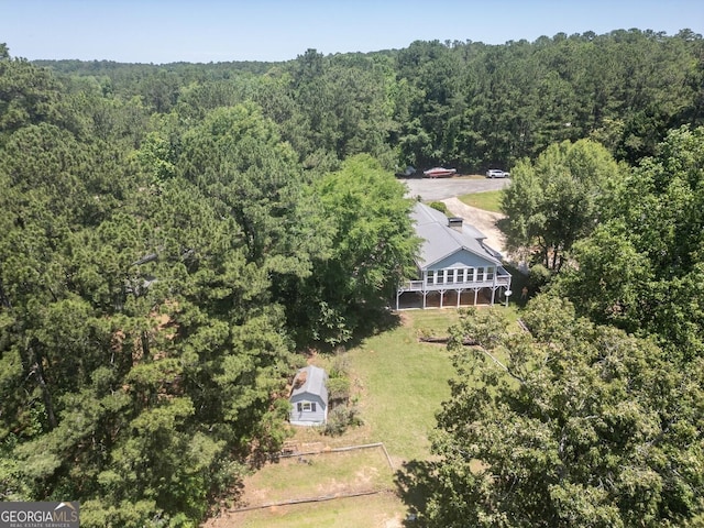 2787 Turtle Cove Trwy, Monticello, GA 31064 - view from above of property featuring a heavily wooded area