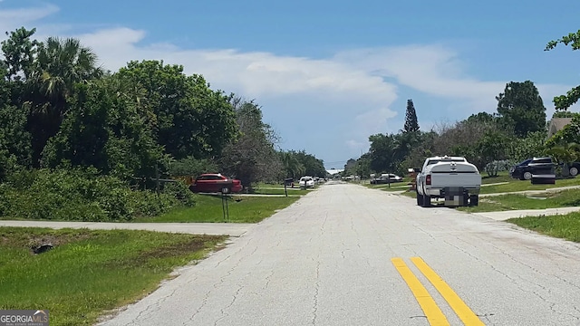 view of road