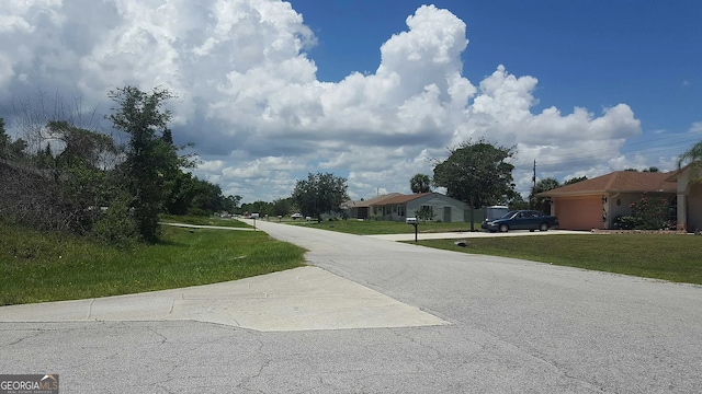view of street with a residential view
