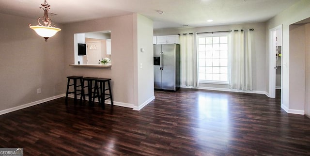 5034 W Ga Highway 292, Collins, GA 30421 - interior space with recessed lighting, baseboards, and dark wood-style floors