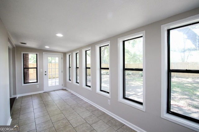 5034 W Ga Highway 292, Collins, GA 30421 - interior space with baseboards, visible vents, a wealth of natural light, and tile patterned flooring