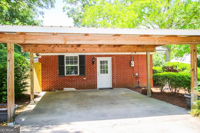 5034 W Ga Highway 292, Collins, GA 30421 - view of patio / terrace with a detached carport