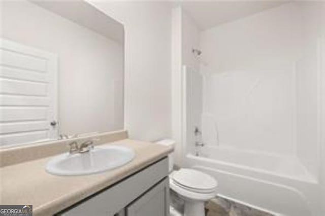 1406 Adirondac Way, Bonaire, GA 31005 - full bath with vanity, shower / bathtub combination, and toilet