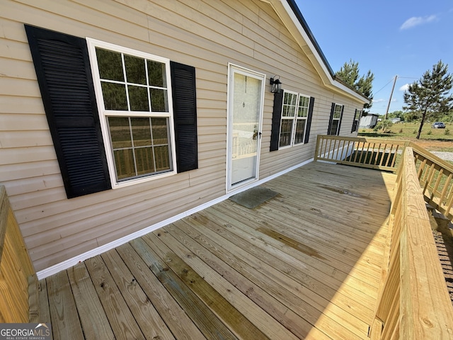 view of deck