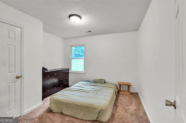 143 Navajo Trl, Rydal, GA 30171 - bedroom featuring carpet, a textured ceiling, and baseboards