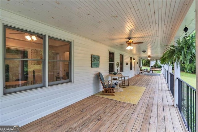 143 Navajo Trl, Rydal, GA 30171 - wooden terrace with covered porch