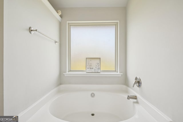 full bathroom featuring a bath