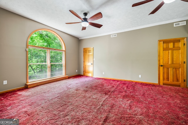339 Ben Loudermilk Rd, Mount Airy, GA 30563 - spare room with visible vents, a ceiling fan, and a wealth of natural light