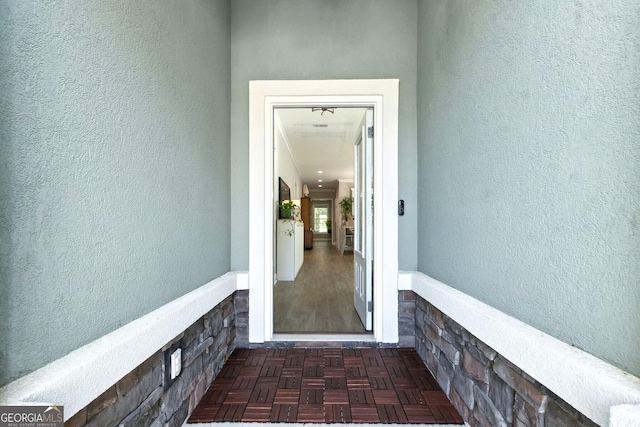 107 Amanda Trce, Kingsland, GA 31548 - property entrance with stone siding and stucco siding