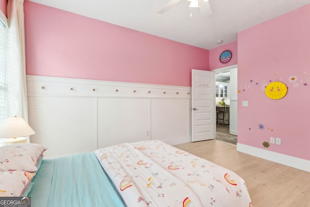 107 Amanda Trce, Kingsland, GA 31548 - bedroom featuring light wood finished floors, baseboards, and ceiling fan